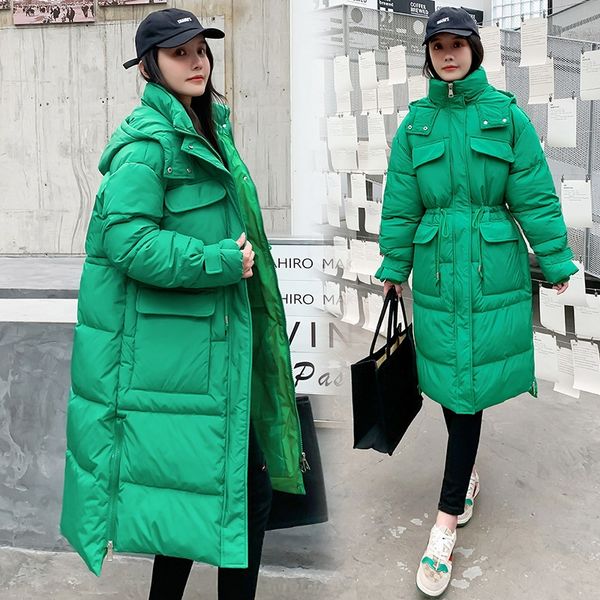 winter women's down jacket long over knee cotton jacket 2022 new korean version of loose and thick padded jacket with hood zipper coat, Black
winter women's down jacket long over knee cotton jacket 2022 new korean version of loose and thick padded jacket with hood zipper coat, Black