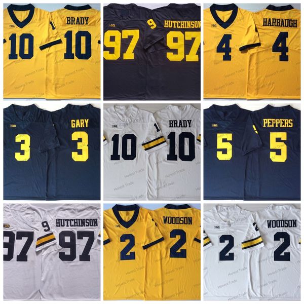 american college football wear michigan jersey wolverines 5 jabrill peppers 97 aidan hutchinson 2 shea patterson 12 mcnamara 4 jim harbaugh, Black
american college football wear michigan jersey wolverines 5 jabrill peppers 97 aidan hutchinson 2 shea patterson 12 mcnamara 4 jim harbaugh, Black