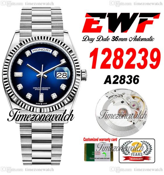 ewf daydate 36mm 128239 a2836 automatic mens watch eta d-blue dial diamonds markers oystersteel bracelet same serial card super edition time, Slivery;brown
ewf daydate 36mm 128239 a2836 automatic mens watch eta d-blue dial diamonds markers oystersteel bracelet same serial card super edition time, Slivery;brown