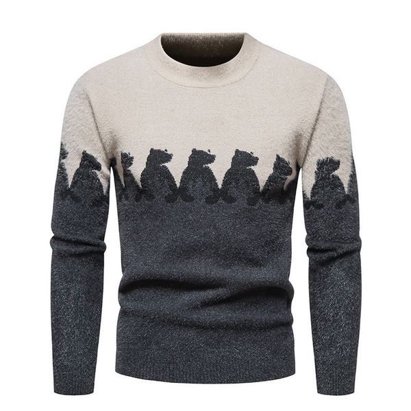 men s sweaters fashion knitwear slim round neck pullover sweater long sleeve casual bottoming shirt comfortable warm pullovers 220930, White;black
men s sweaters fashion knitwear slim round neck pullover sweater long sleeve casual bottoming shirt comfortable warm pullovers 220930, White;black