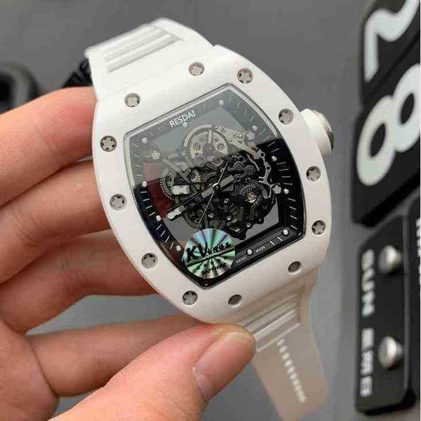 luxury mens mechanical watch richa milles wine barrel leisure business ceramic rm055 automatic machine r white rubber belt for men and women, Slivery;golden
luxury mens mechanical watch richa milles wine barrel leisure business ceramic rm055 automatic machine r white rubber belt for men and women, Slivery;golden