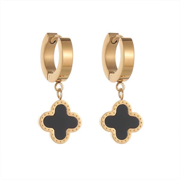 charm earrings temperament lucky four leaf grass ear buckle stainless steel electroplated earrings creative new female jewelry gc1687, Golden
charm earrings temperament lucky four leaf grass ear buckle stainless steel electroplated earrings creative new female jewelry gc1687, Golden