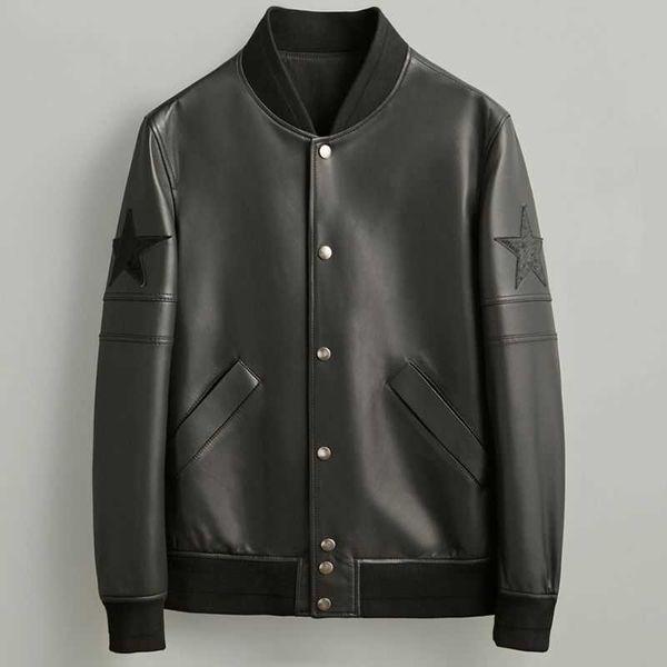men's jacket designer jackets cool baseball collar leather coat 22ss fall/winter new embroidered coats punk style men fashion cardigan, Black;brown
men's jacket designer jackets cool baseball collar leather coat 22ss fall/winter new embroidered coats punk style men fashion cardigan, Black;brown