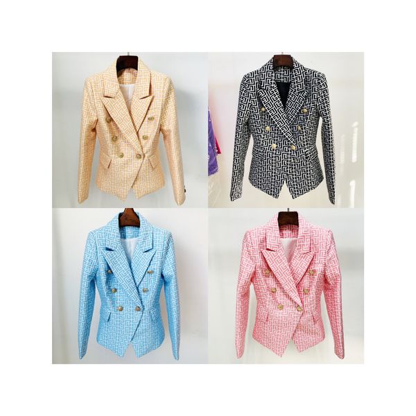 high-quality geometric pattern office lady double-breasted blazer, White;black
high-quality geometric pattern office lady double-breasted blazer, White;black