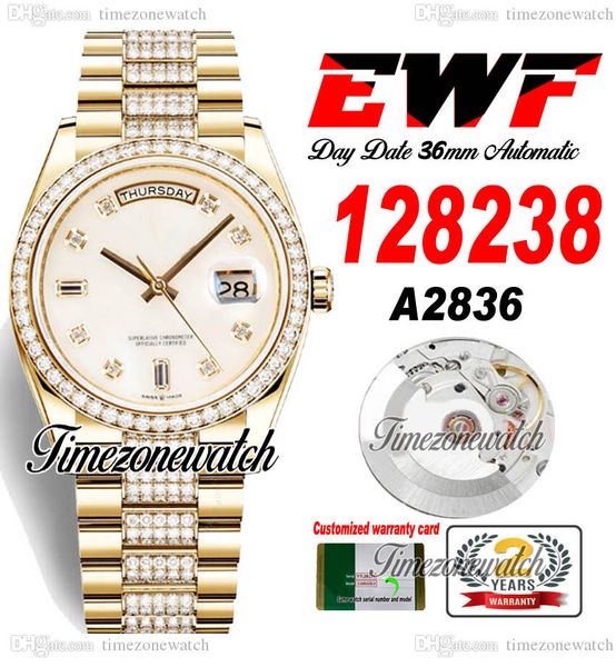 ewf daydate 36mm 128235 a2836 automatic mens watch yellow gold mop diamonds dial diamond oystersteel bracelet same serial card super edition, Slivery;brown
ewf daydate 36mm 128235 a2836 automatic mens watch yellow gold mop diamonds dial diamond oystersteel bracelet same serial card super edition, Slivery;brown