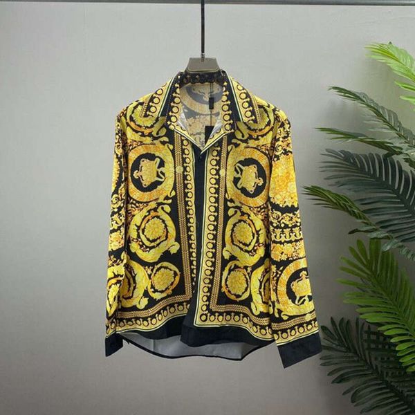 ver designer casual shirts men hawaiian medusa print long sleeve polo shirt court style jacket, White;black
ver designer casual shirts men hawaiian medusa print long sleeve polo shirt court style jacket, White;black