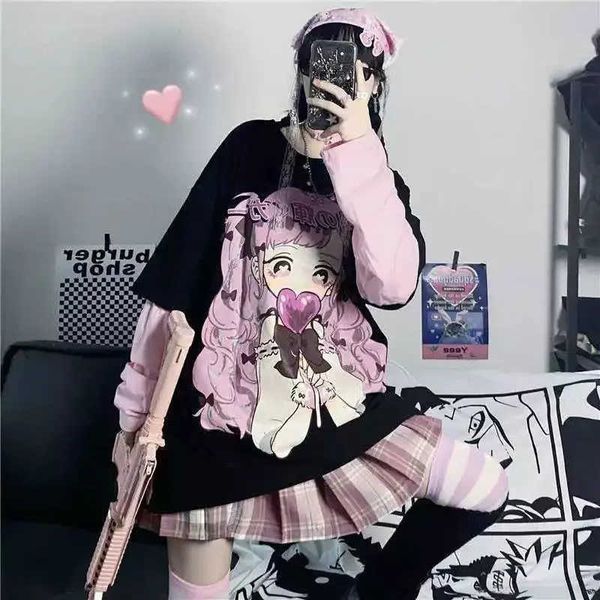 long sleeve tees anime kawaii hoodie clothes spring autumn hip hop japanese loose harajuku women sweatshirts e girl, White;black
long sleeve tees anime kawaii hoodie clothes spring autumn hip hop japanese loose harajuku women sweatshirts e girl, White;black