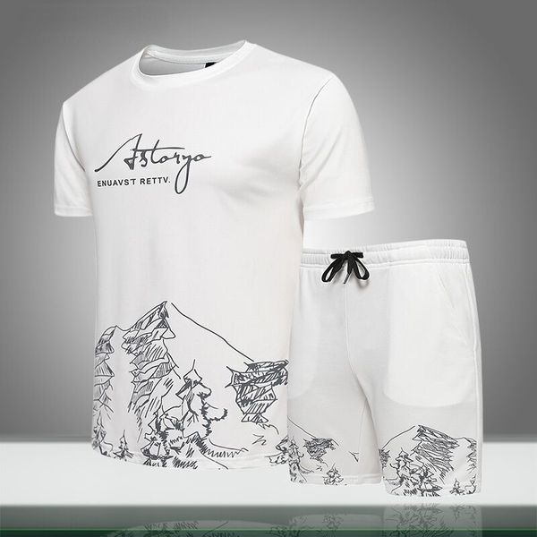 2pcs sets summer tracksuit men casual short sleeve tshirt shorts sportswear men's abstract pattern print jogger set streetwear, White;black
2pcs sets summer tracksuit men casual short sleeve tshirt shorts sportswear men's abstract pattern print jogger set streetwear, White;black