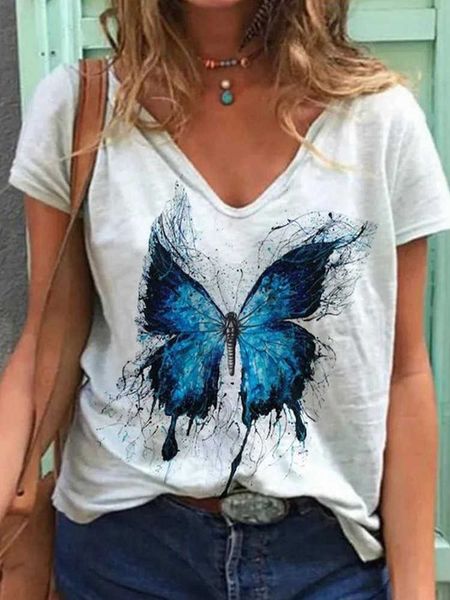 womens knitwear new fashion street printed tshirt womens clothing, White 
womens knitwear new fashion street printed tshirt womens clothing, White