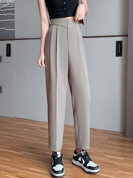 women s pants s women summer casual arrival korean style streetwear all match high waist female ankle length pencil w1138 220930, Black;white
women s pants s women summer casual arrival korean style streetwear all match high waist female ankle length pencil w1138 220930, Black;white