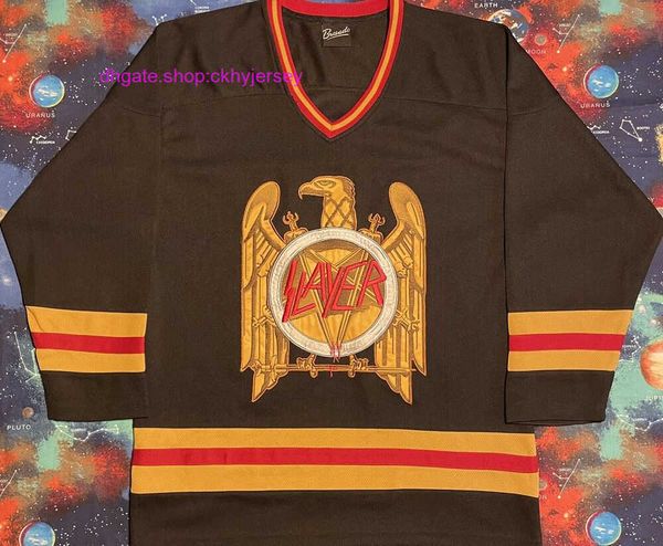 new rare stitched retro bravado slayer hockey jersey mens kids throwback jerseys, Black
new rare stitched retro bravado slayer hockey jersey mens kids throwback jerseys, Black