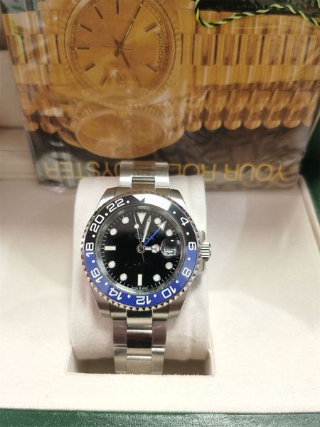 mens watches gmt ii-126710 batman 40mm ceramic bezel luxury men mechanical automatic movement wristwatches with original box paper, Slivery;brown
mens watches gmt ii-126710 batman 40mm ceramic bezel luxury men mechanical automatic movement wristwatches with original box paper, Slivery;brown
