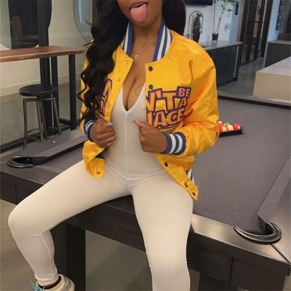 womens jackets letter printed women coat button up stand collar windbreaker fall punk motorcycle jacket casual baseball uniform activewear 2, Black;brown
womens jackets letter printed women coat button up stand collar windbreaker fall punk motorcycle jacket casual baseball uniform activewear 2, Black;brown