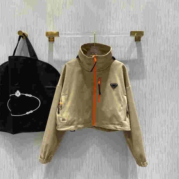 women's jackets early spring new ladies stand collar patchwork color zipper can be incorporated into the hooded short windbreaker chest, Black;brown
women's jackets early spring new ladies stand collar patchwork color zipper can be incorporated into the hooded short windbreaker chest, Black;brown