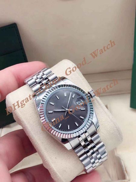 31mm gray dial lady date watch of women stainless steel jubilee strap automatic movement sapphire glass christmas gift wristwatches watches, Slivery;golden
31mm gray dial lady date watch of women stainless steel jubilee strap automatic movement sapphire glass christmas gift wristwatches watches, Slivery;golden