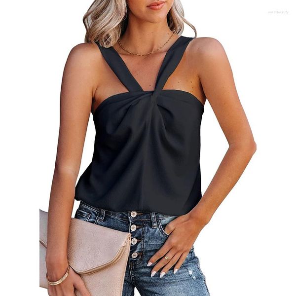 women's tanks women solid color camisole summer sleeveless backless sling tank female casual wild vest crop chic streetwear, White
women's tanks women solid color camisole summer sleeveless backless sling tank female casual wild vest crop chic streetwear, White