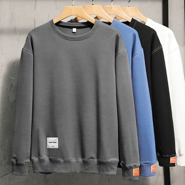 sweatshirt men casual autumn clothes for men fashion solid color crew long sleeve shirts pure cotton, Black
sweatshirt men casual autumn clothes for men fashion solid color crew long sleeve shirts pure cotton, Black