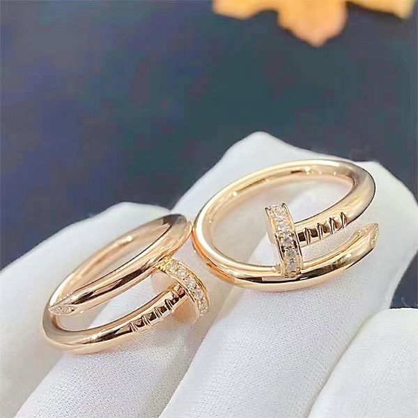 18k gold nail ring fashion designer women's ring boys girls valentine's day christmas wedding gift 316l titanium jewelry, Slivery;golden
18k gold nail ring fashion designer women's ring boys girls valentine's day christmas wedding gift 316l titanium jewelry, Slivery;golden
