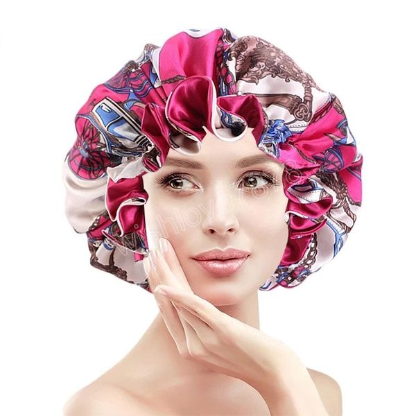 big size hat women bonnets fashion african print double layer headwrap elastic sleep cap for women curcly hair care caps, Blue;gray
big size hat women bonnets fashion african print double layer headwrap elastic sleep cap for women curcly hair care caps, Blue;gray