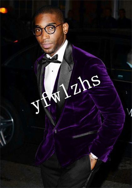 men suits velveteen groom tuxedos peak lapel groomsmen wedding/prom/dinner man blazer jacket pants ttwo buttonsie vest w758, Black;gray
men suits velveteen groom tuxedos peak lapel groomsmen wedding/prom/dinner man blazer jacket pants ttwo buttonsie vest w758, Black;gray