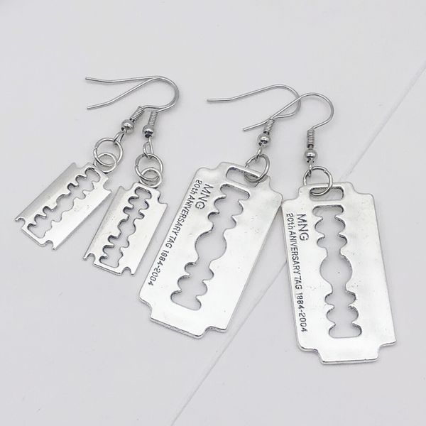 funny goth punk blade earrings for men women rock a razor blade earrings e girl 90s grunge aros aesthetic accessories jewelry, Silver
funny goth punk blade earrings for men women rock a razor blade earrings e girl 90s grunge aros aesthetic accessories jewelry, Silver