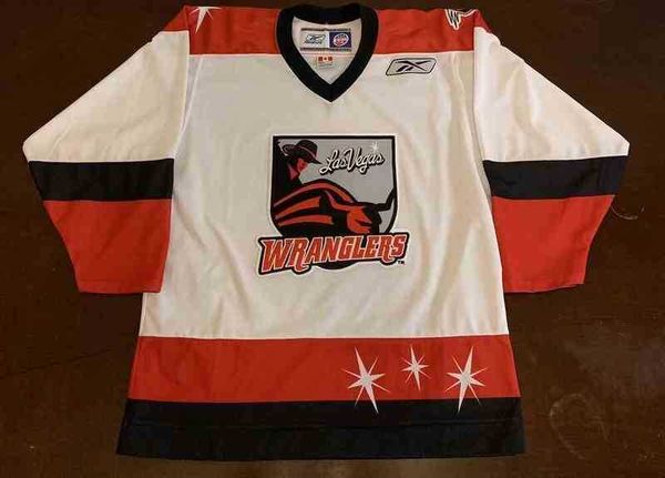 new rare stitched retro echl las vegas wranglers hockey jersey mens kids throwback jerseys, Black
new rare stitched retro echl las vegas wranglers hockey jersey mens kids throwback jerseys, Black