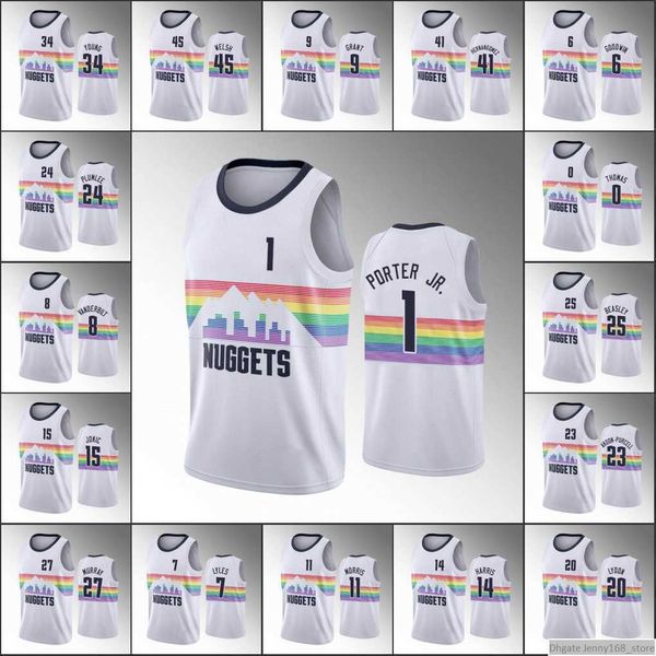 men screen youth print women nikola michael porter jr. jamal jokic murray will barton jerami grant white custom 75th diamond jersey, White;black
men screen youth print women nikola michael porter jr. jamal jokic murray will barton jerami grant white custom 75th diamond jersey, White;black
