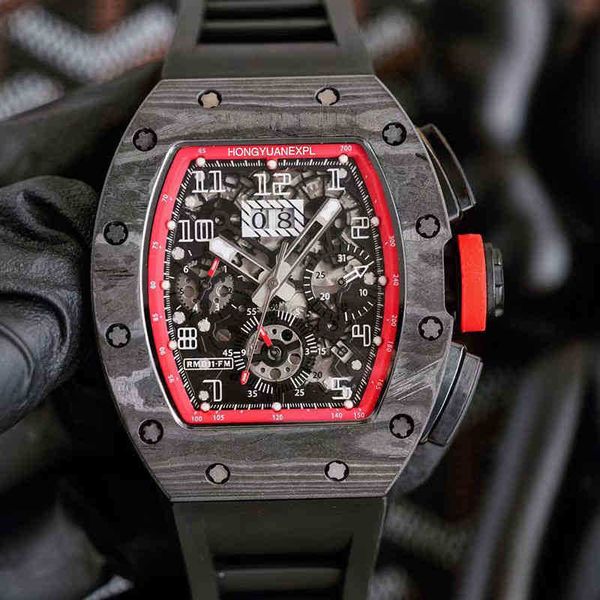 watch designer carbon fiber black technology hollow out men's mechanical milles r wine barrel large dial rm11 personalized alternative, Slivery;golden
watch designer carbon fiber black technology hollow out men's mechanical milles r wine barrel large dial rm11 personalized alternative, Slivery;golden