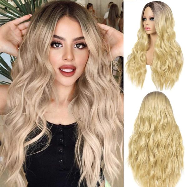 europe and united states wig long curly hair lady hair set high temperature silk gradient gold chemical fiber head set, Black
europe and united states wig long curly hair lady hair set high temperature silk gradient gold chemical fiber head set, Black