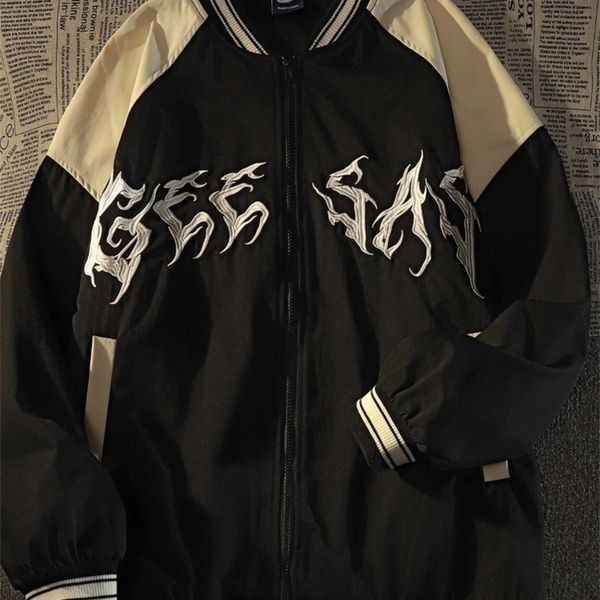 mens jackets gmiixder embroidery stitching baseball uniform men women contrast color sports coat niche american vintage street bomber jacket, Black;brown
mens jackets gmiixder embroidery stitching baseball uniform men women contrast color sports coat niche american vintage street bomber jacket, Black;brown