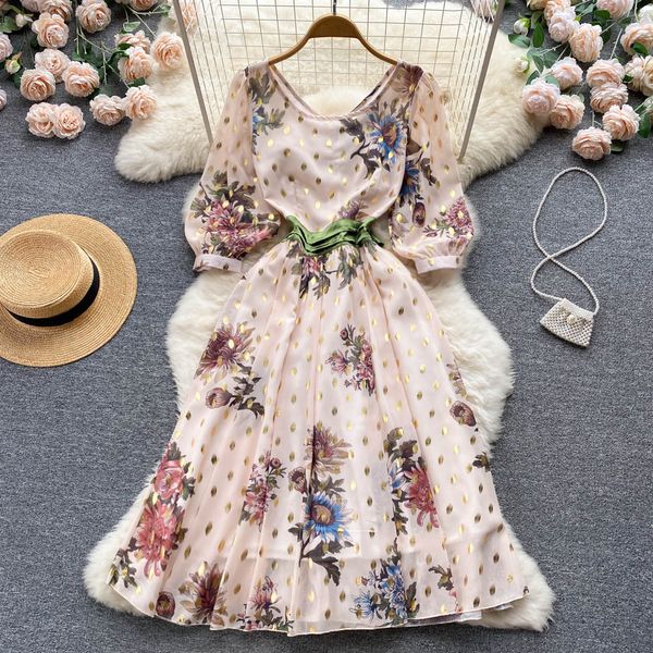 french minority light luxury floral one-piece dress for women with high sense of elegance and gentlewoman temperament printed a-line skirt, Black;gray
french minority light luxury floral one-piece dress for women with high sense of elegance and gentlewoman temperament printed a-line skirt, Black;gray