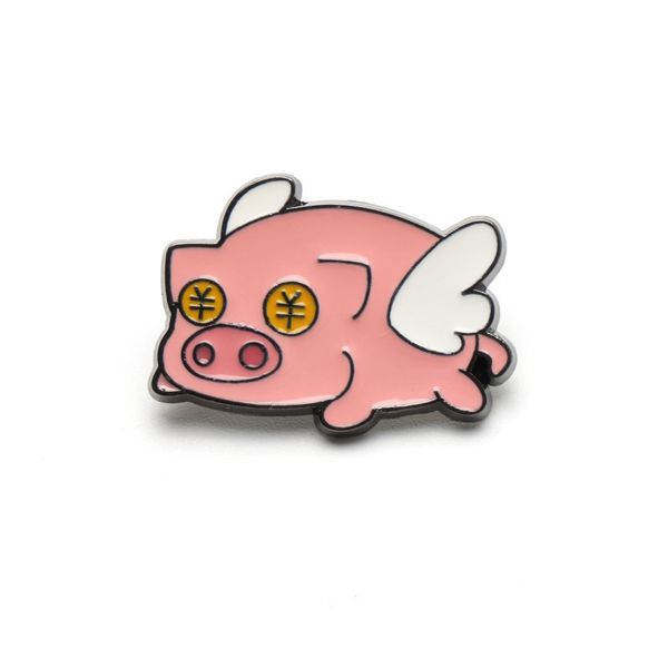 original illustration only money theme money eye flying pig drop glue small gift and metal brooch badge, Blue
original illustration only money theme money eye flying pig drop glue small gift and metal brooch badge, Blue
