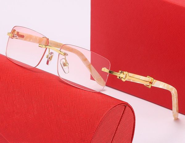 man glasses designer sunglasses women fashion frameless rectangle coating buffalo horn sunglass uv400 eyeglass plank eyewear eyelgasses busi, White;black
man glasses designer sunglasses women fashion frameless rectangle coating buffalo horn sunglass uv400 eyeglass plank eyewear eyelgasses busi, White;black