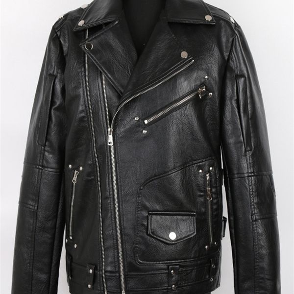 men's leather faux mauroicardi spring autumn black pu biker jacket for style long sleeve zipper plus size fashion clothing 5xl 220930
men's leather faux mauroicardi spring autumn black pu biker jacket for style long sleeve zipper plus size fashion clothing 5xl 220930