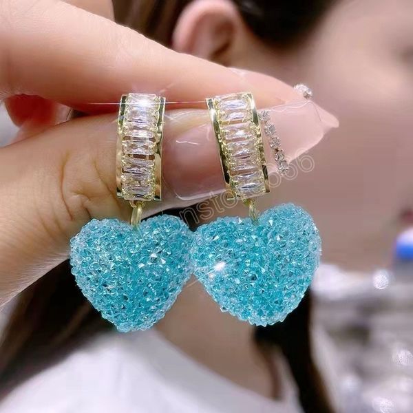 pink love heart crystal dangle earrings for women rhinestones earring wedding engagement earrings birthday party gift jewelry, Silver
pink love heart crystal dangle earrings for women rhinestones earring wedding engagement earrings birthday party gift jewelry, Silver