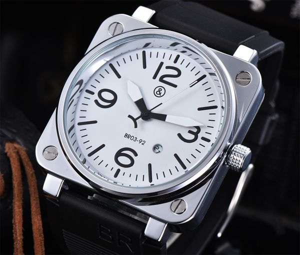 model brand luxury wristwatch rubber strap band quartz bell multifunction business stainless steel case men ross square watch 269c, Slivery;brown
model brand luxury wristwatch rubber strap band quartz bell multifunction business stainless steel case men ross square watch 269c, Slivery;brown