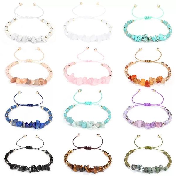12color natural gem stone identification bracelet irregular crystal turquoise amethyst bracelets bangles quartz wristband for women, Golden;silver
12color natural gem stone identification bracelet irregular crystal turquoise amethyst bracelets bangles quartz wristband for women, Golden;silver