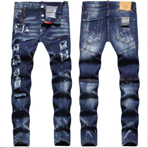 men's jeans ripped splicing splash ink regular pencil pants fashion pants trousers nn0ww27, Blue
men's jeans ripped splicing splash ink regular pencil pants fashion pants trousers nn0ww27, Blue