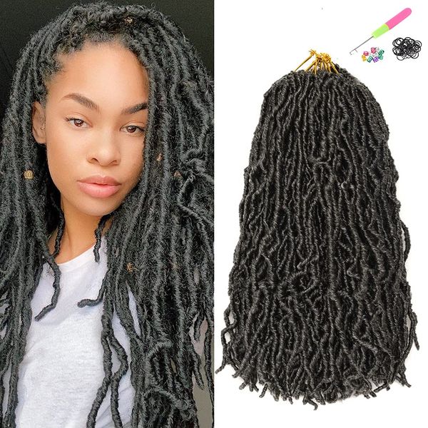 18/24 inch nu faux locs hair soft color pre looped crochet hair for black women 21 stands/pack ls25
18/24 inch nu faux locs hair soft color pre looped crochet hair for black women 21 stands/pack ls25