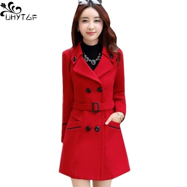 women's jackets uhytgf korean winter woman wool coat plus size woolen long female autumn fashion double-breasted jacket 272 220930, Black;brown
women's jackets uhytgf korean winter woman wool coat plus size woolen long female autumn fashion double-breasted jacket 272 220930, Black;brown