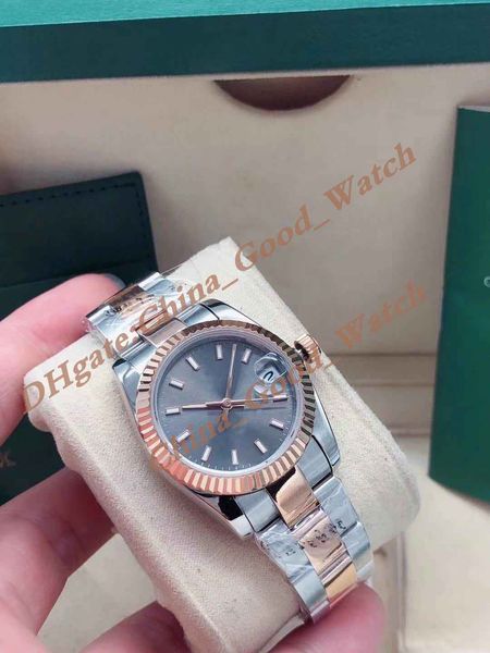watch of women 31mm rose gold gray dial lady date stainless steel strap automatic movement sapphire glass dress party gift wristwatches with, Slivery;golden
watch of women 31mm rose gold gray dial lady date stainless steel strap automatic movement sapphire glass dress party gift wristwatches with, Slivery;golden