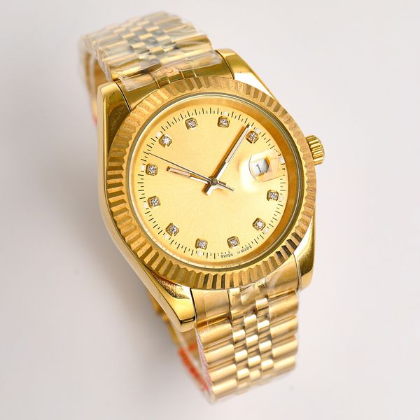 man watches datejust 31 36 41mm full yellow gold classic men's and women's watch aaa automatic machine 904l oyster style unfading, Slivery;brown
man watches datejust 31 36 41mm full yellow gold classic men's and women's watch aaa automatic machine 904l oyster style unfading, Slivery;brown