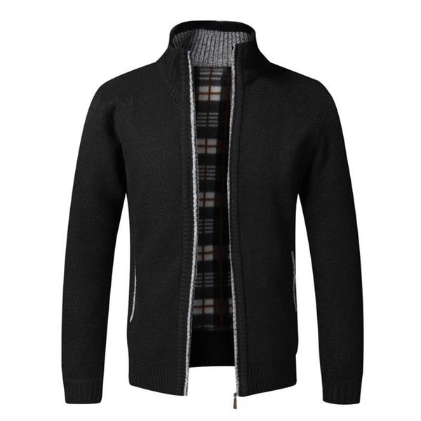 men's sweaters autumn winter warm cardigan fleece zipper jackets s slim fit knitted sweatercoat thick sweater coat 220930, White;black
men's sweaters autumn winter warm cardigan fleece zipper jackets s slim fit knitted sweatercoat thick sweater coat 220930, White;black
