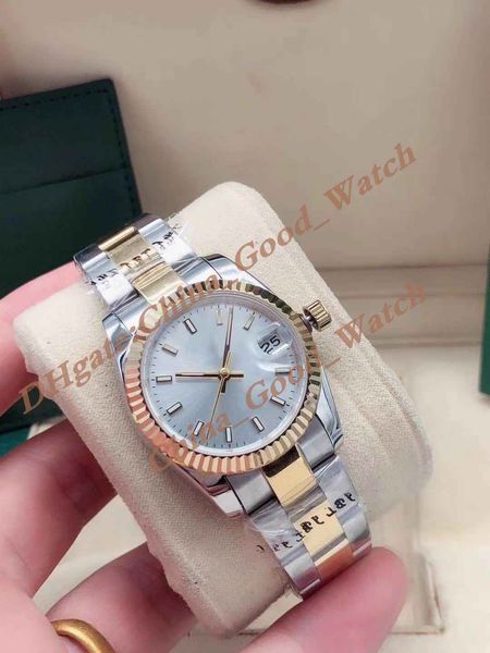 31mm watch of women yellow gold silver dial lady date stainless steel strap automatic movement sapphire glass dress party gift wristwatches, Slivery;golden
31mm watch of women yellow gold silver dial lady date stainless steel strap automatic movement sapphire glass dress party gift wristwatches, Slivery;golden