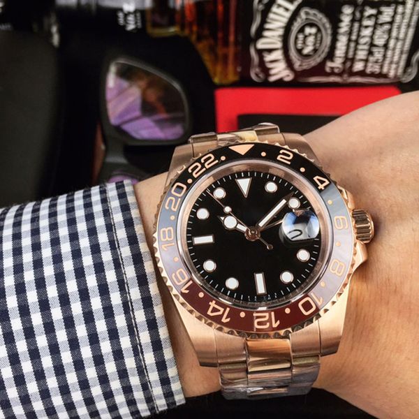 mens watches automatic mechanical movement 40mm coke ring watch ceramic case steel strap fashion design wristwatch, Slivery;brown
mens watches automatic mechanical movement 40mm coke ring watch ceramic case steel strap fashion design wristwatch, Slivery;brown