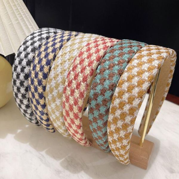 fashion women headband houndstooth thickened sponge hairband autumn winter headwear hair accessories, Slivery;white
fashion women headband houndstooth thickened sponge hairband autumn winter headwear hair accessories, Slivery;white