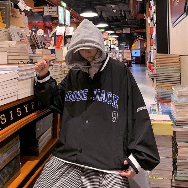 mens jackets varsity bomber embroidery oversized hip hop streetwear casual baseball uniform coats vintage male clothing 220930, Black;brown
mens jackets varsity bomber embroidery oversized hip hop streetwear casual baseball uniform coats vintage male clothing 220930, Black;brown