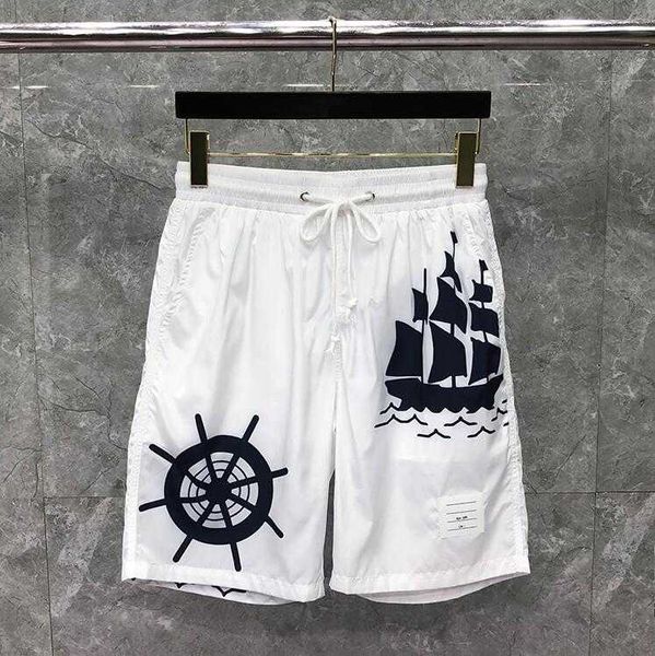 2022 fashion brand tb thom casual shorts men summer loose beach thin quick dry ship pattern white sport ins, Black
2022 fashion brand tb thom casual shorts men summer loose beach thin quick dry ship pattern white sport ins, Black
