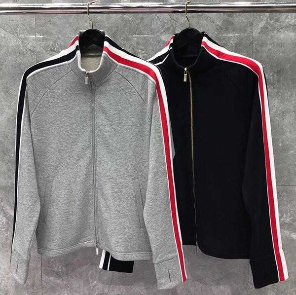 2022 fashion tb thom brand spring autumn clothing slim cotton stand collar jacket men sweatshirts striped sleeves casual coat, Black
2022 fashion tb thom brand spring autumn clothing slim cotton stand collar jacket men sweatshirts striped sleeves casual coat, Black