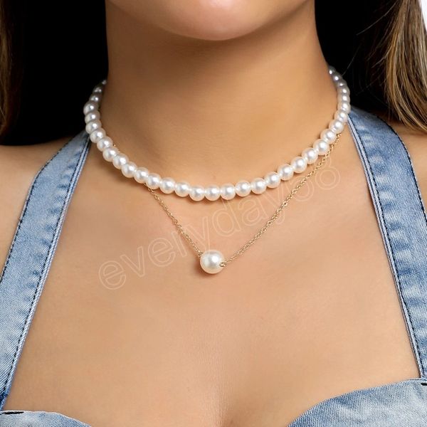 elegant pearl chains with beads pendant necklace for women trendy layere short choker necklaces fashion jewelry accessories, Silver
elegant pearl chains with beads pendant necklace for women trendy layere short choker necklaces fashion jewelry accessories, Silver
